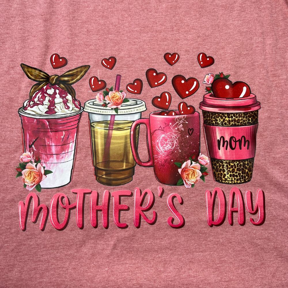 Mother's Day Pink Sublimated Tee Large